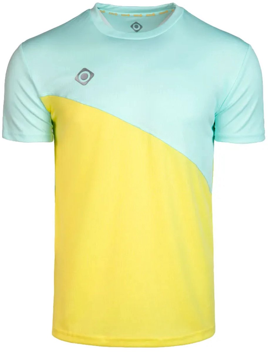 Izas Saldon V2 T-shirt Met Korte Mouwen Man Fair Aqua / Light Yellowf