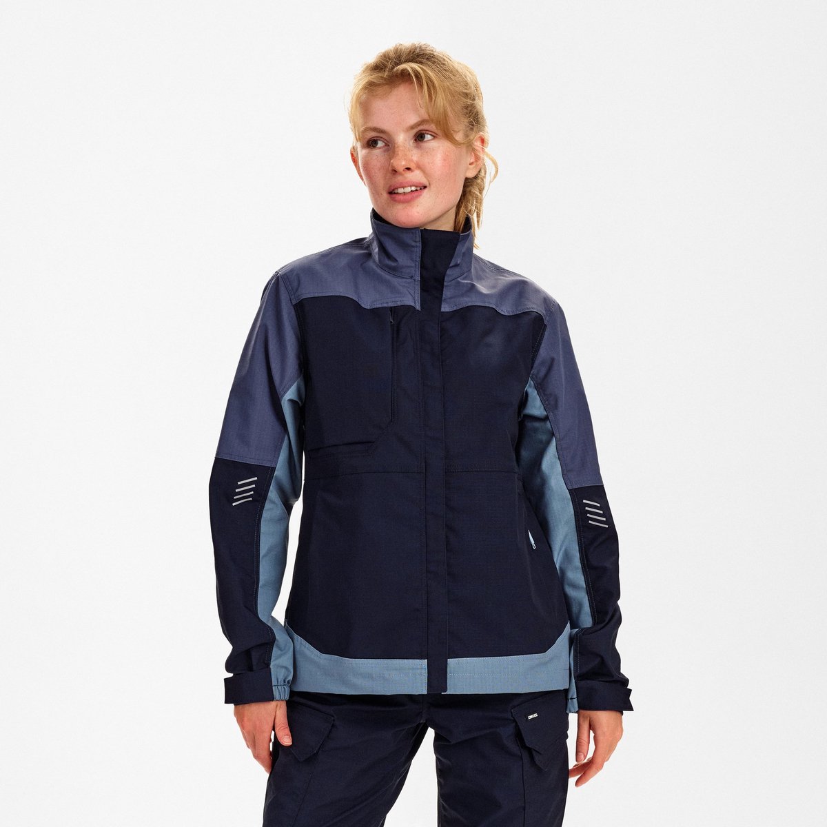 Engel Entire werkjack met 2-weg stretch voor dames 1333-144 - Deep Blue / Dark Sea - 2XL