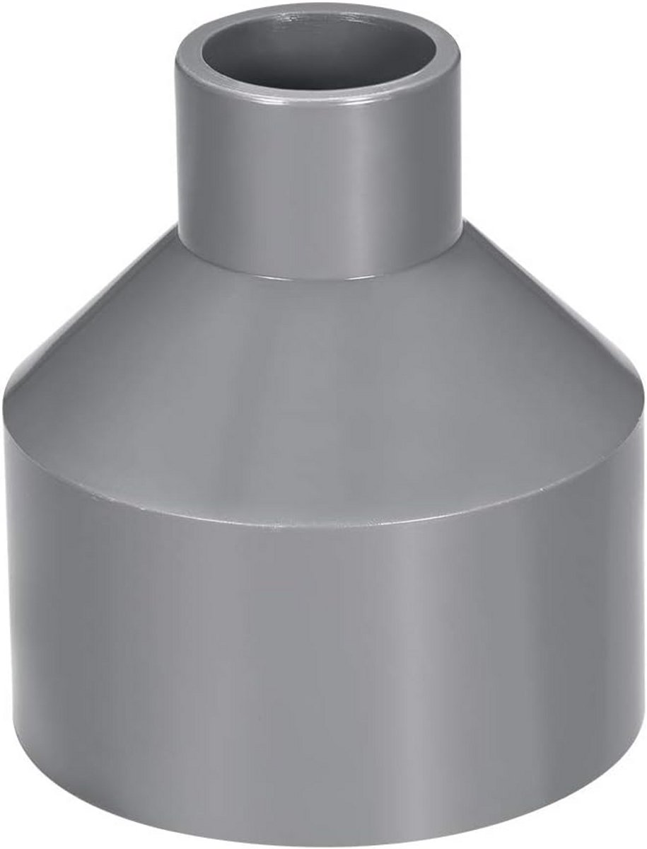 PVC Schroefkoppeling 75mm x 32mm Grijs - DWV Buisverbinding