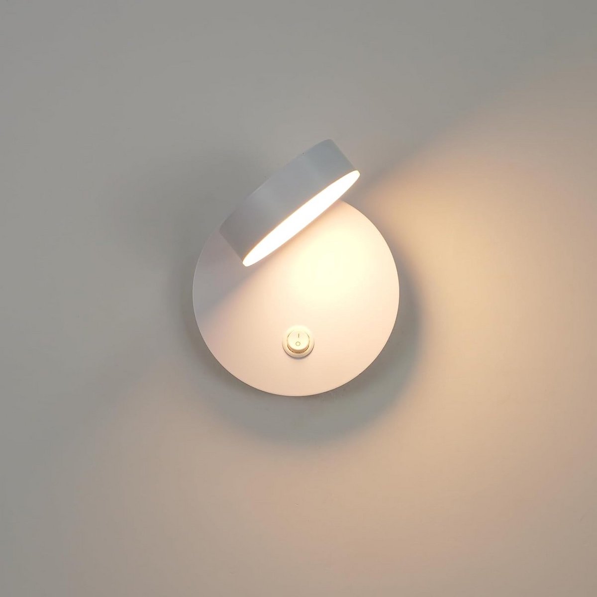 Draaibare LED Wandlamp 6W met 3 Kleurtemperaturen en Dimfunctie | Ideaal als Leeslamp