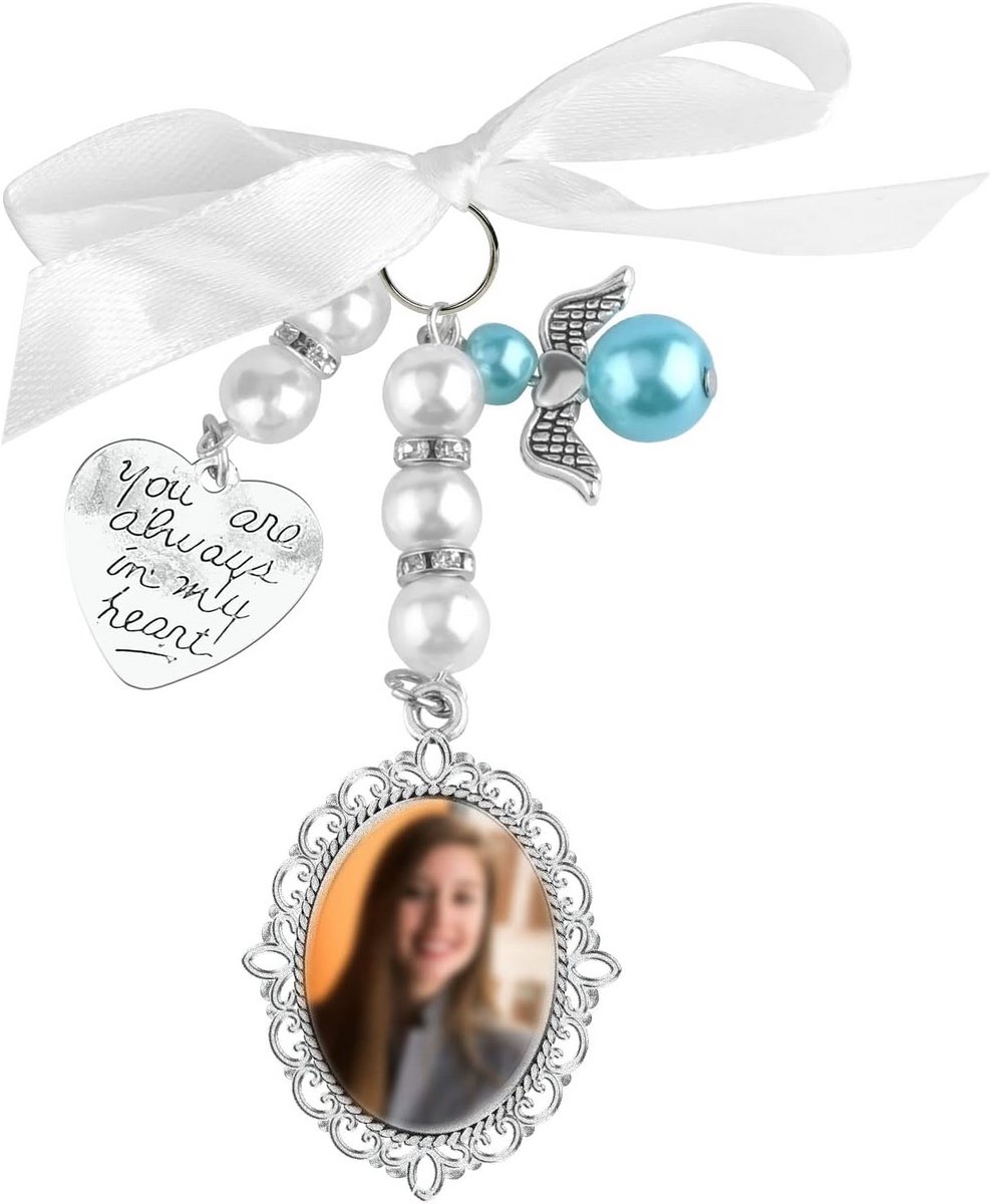 Hanger voor Bruidsboeket met Fotolijst en Decoraties