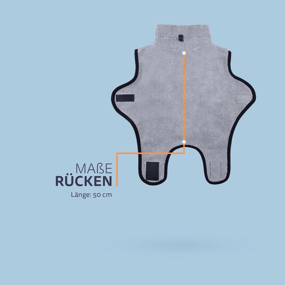 Absorberende Microvezel Hondenbadjas Sneldrogend Hondentrui voor Elke Maat
