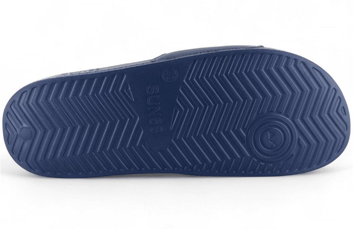 Sun68 Slippers Logo Navy - Maat 44 - Heren
