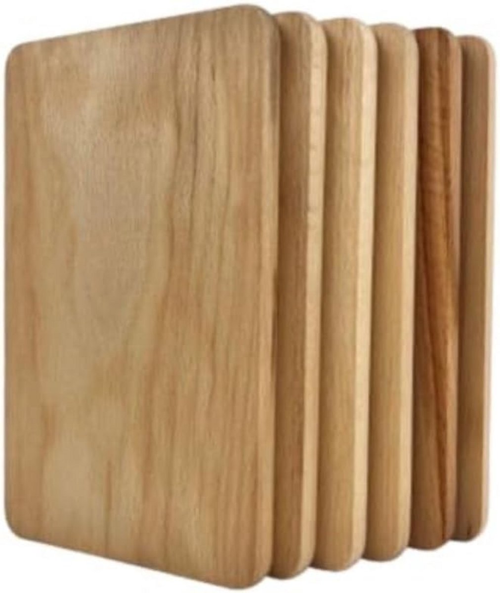 Geolied Beukenhouten Ontbijt- en Broodplank - 24x14cm