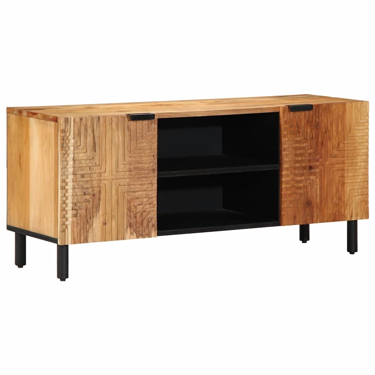 vidaXL - TV-kast - 105x33x46 - cm - massief - acaciahout