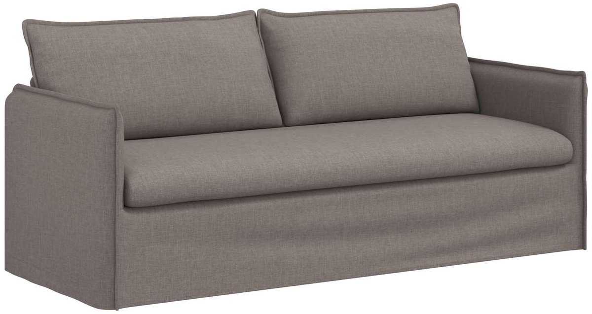 vidaXL Bank - Taupe - 196 - x - 82 - x - 85 - cm - Stof