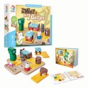 Boîte du jeu 'Le Loup et les 7 Chevreaux Deluxe' avec plateau de jeu, livre d'images et livret dépliant.