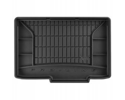FROGUM Kofferbakmat - Rubber - Geschikt voor OPEL CORSA E (2014-2019) - Hatchback - Lage laadvloer - Organizer functie - Zwart