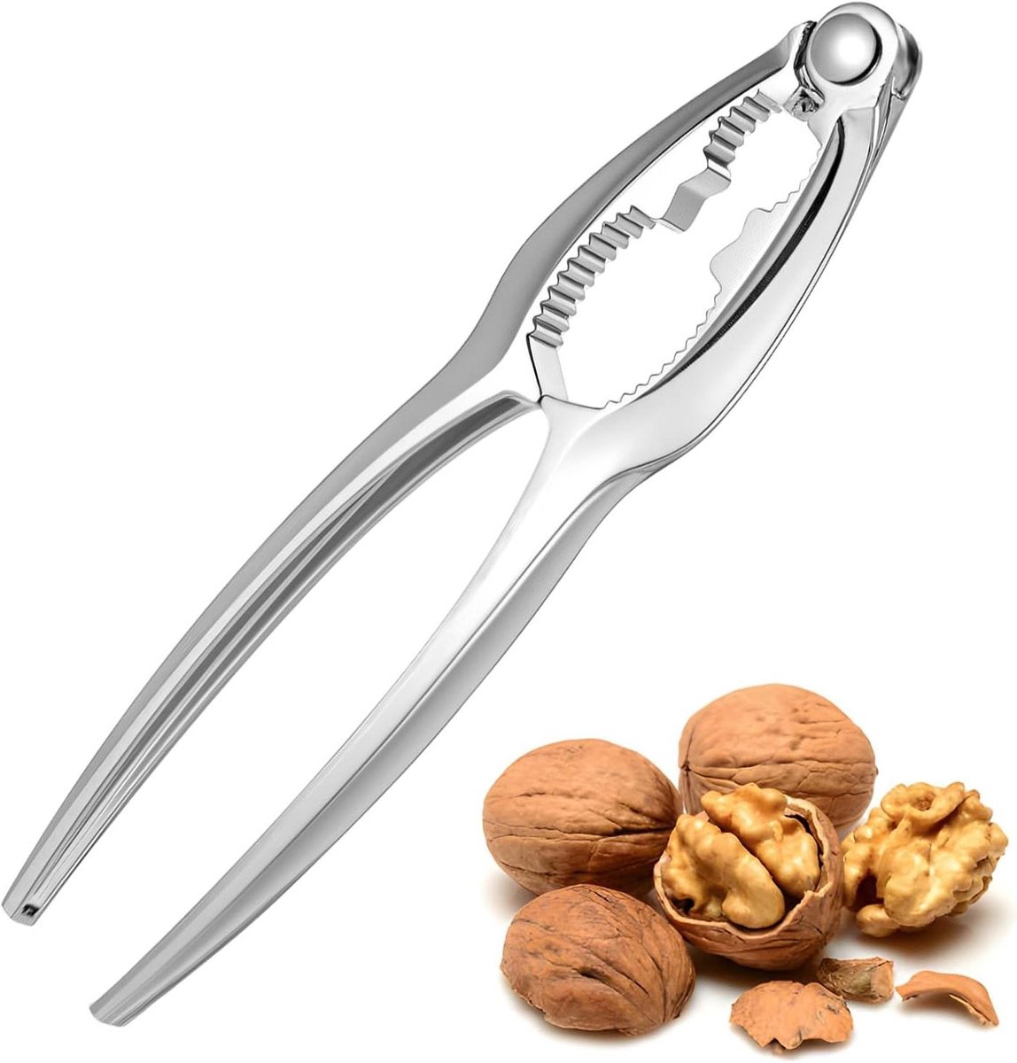 Notenkraker 15 cm voor hazelnoten en walnoten - veilige grip
