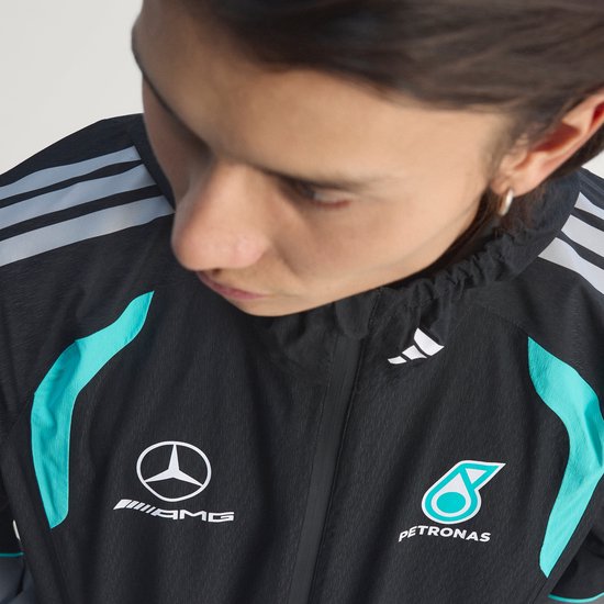 Adidas Performance Mercedes - Amg Petronas Formula 1 Team Mechanics Regenjack - Heren - Zwart van Merkloos — afbeelding 5