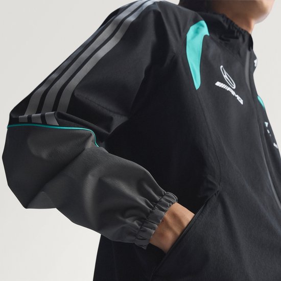 Adidas Performance Mercedes - Amg Petronas Formula 1 Team Mechanics Regenjack - Heren - Zwart van Merkloos — afbeelding 3