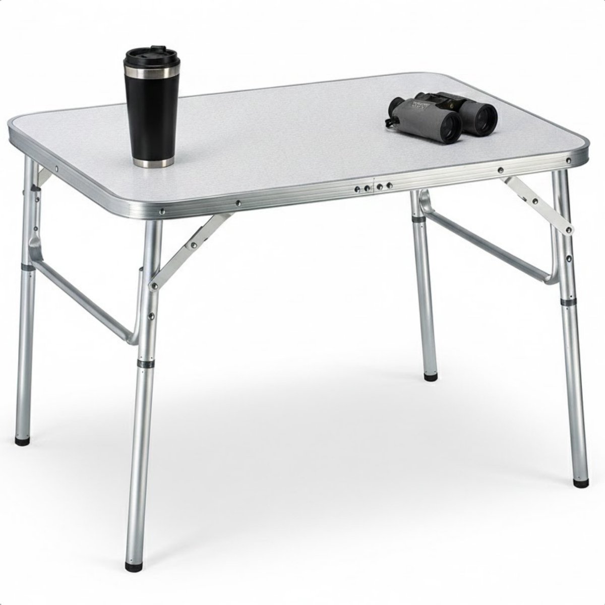 Cheqo® Campingtafel - Inklapbare Campingtafel - Kampeertafel - Inklapbare Tafel - Klaptafel - Vouwtafel - Opvouwbare Tafel - Camping Tafel - Bijzettafel Camping - Kindertafel Inklapbaar - Lage Campingtafel - Campingtafel Verstelbaar