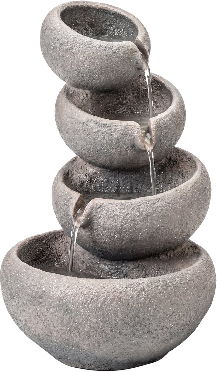 Waterornament - Voor buiten - Tuin - Water Fontein - Waterval Ontwerp - Kamerfontein - Tuindecoratie - Met Pomp - Meerkleurig