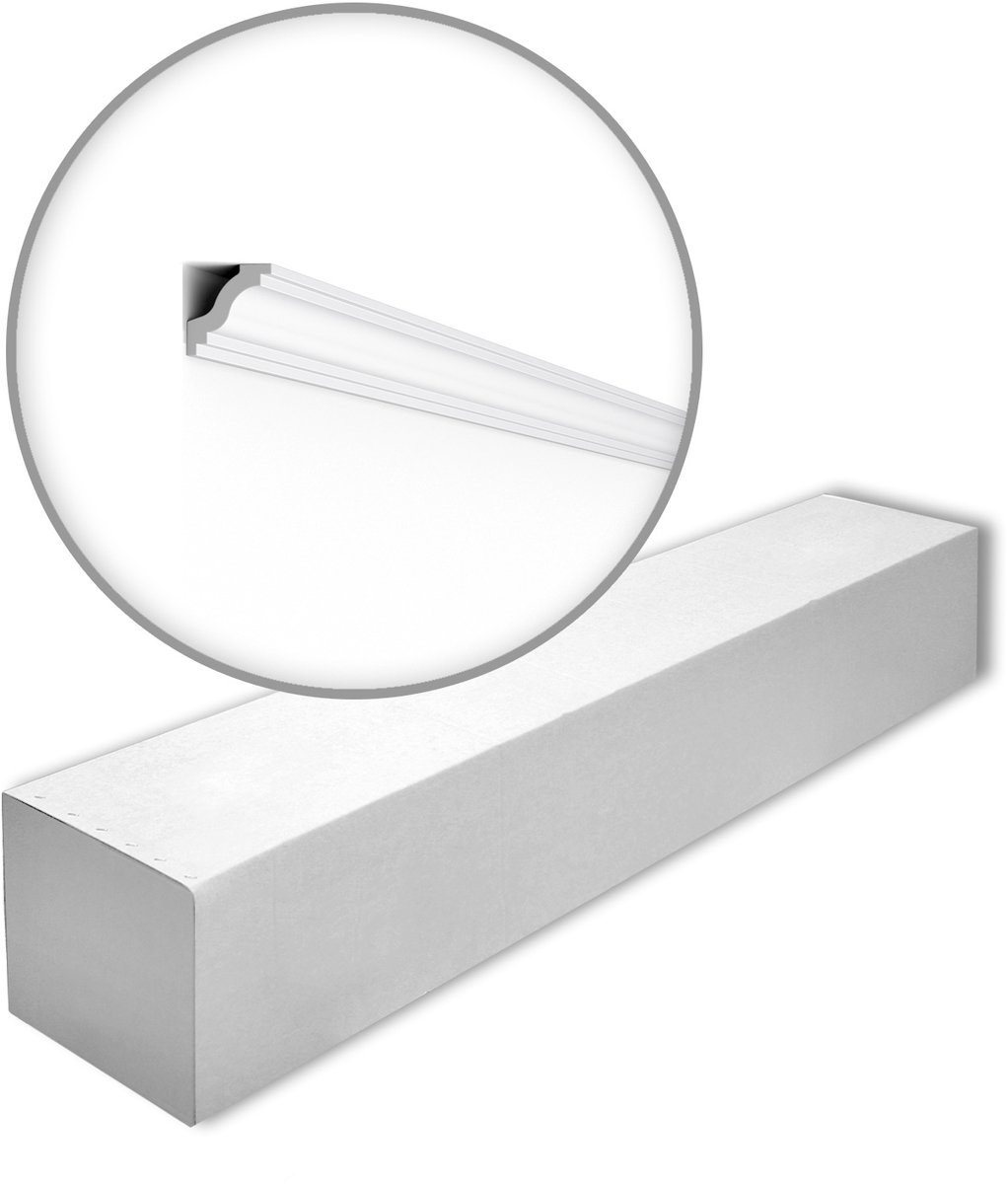 NMC WT6-box WALLSTYL Noel Marquet 1 doos 37 stukken Kroonlijst tijdeloos klassieke stijl wit | 74 m