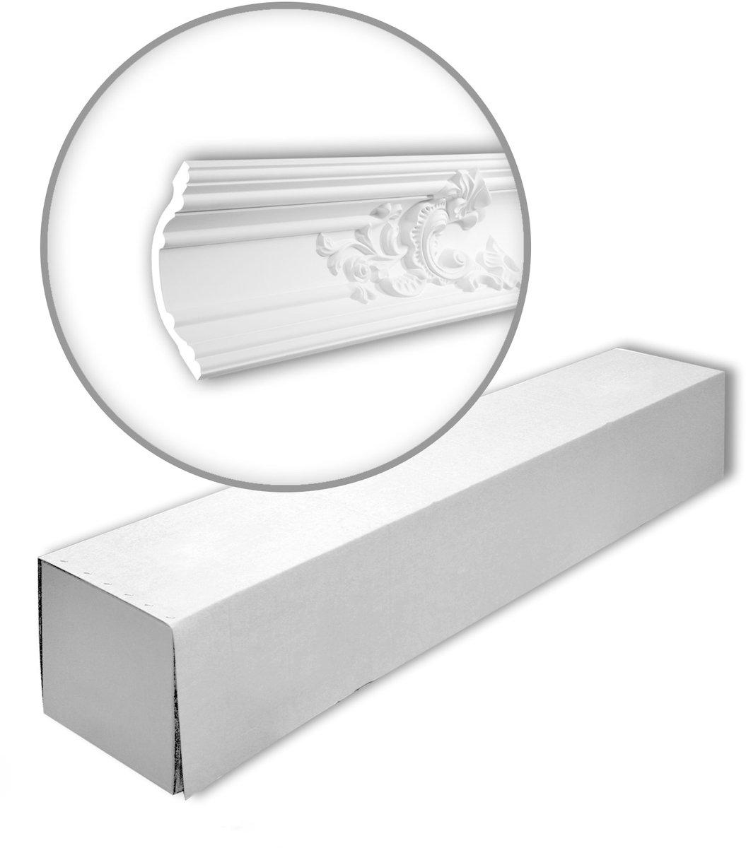 Profhome 150167 1 doos 4 stukken Kroonlijst 8 m