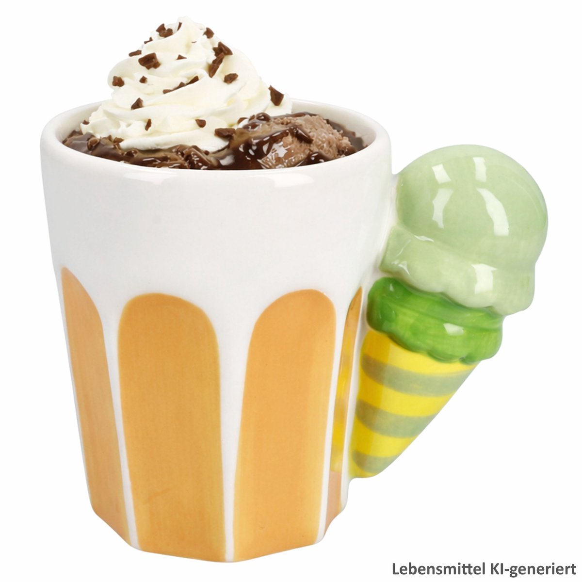 Koffiebeker EIS Oranje met 3D-optiek van dolomiet – 24307562