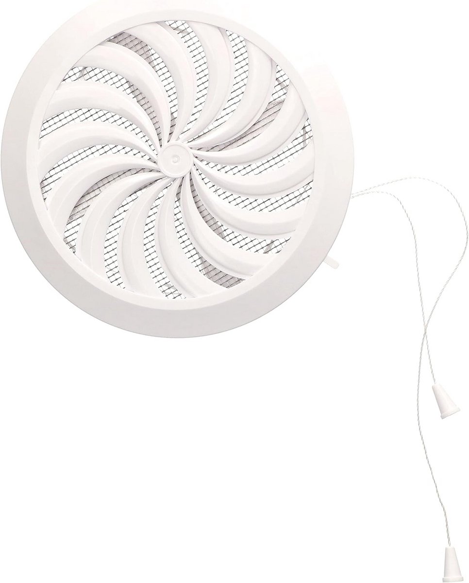 Ventilatierooster 100-150 mm Regelbaar en Afsluitbaar met Insectenwering