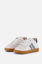 Shoesme Wit-Blauw Sneakertje - Sneakers Kinderen - Jongens - White Blue - Leer - Maat 22