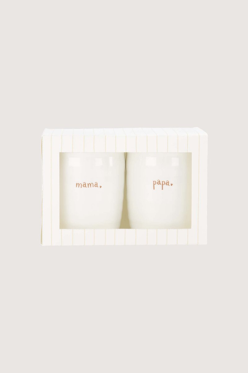 Zusss Set Van 2 Mokken Mama & Papa Wit