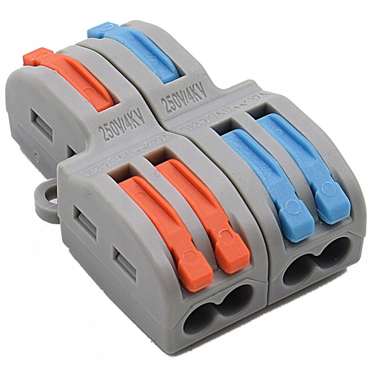 MParts - Snelkoppelingsplaat - 2x4 - 0,08-4mm² - 1 stuks