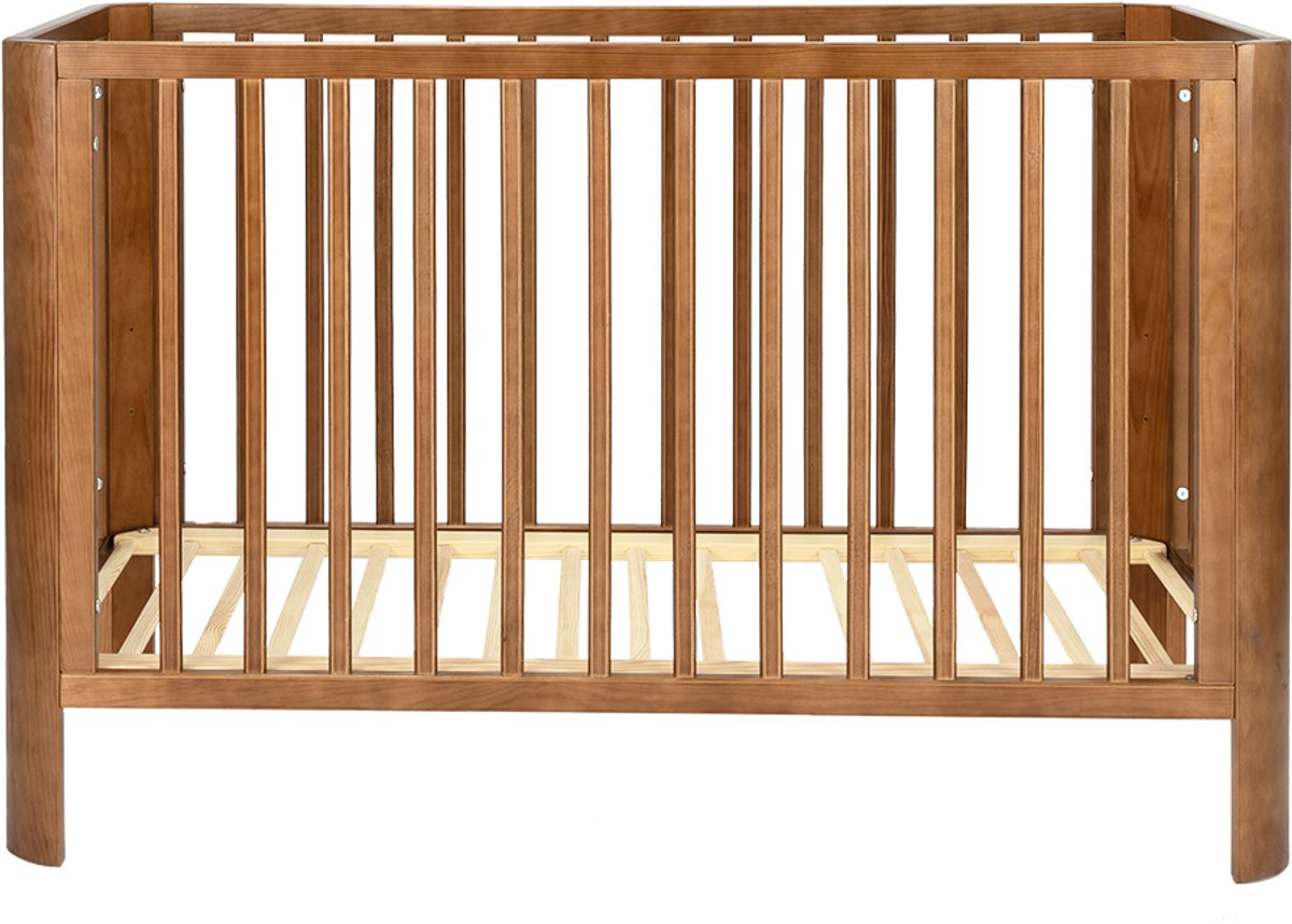 Novi at Home Philou Ledikant - Baby Bed 60x120 cm - verstelbaar bodem - Walnut – foto 6