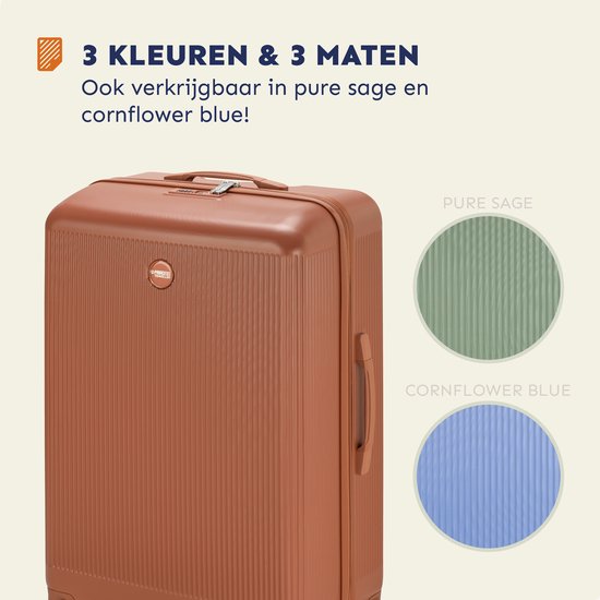 Princess Traveller Oceans – Grote Reiskoffer – Mocha Mousse – TSA-Slot – 98L koffer – 77x52x29 cm – GRS gecertificeerd