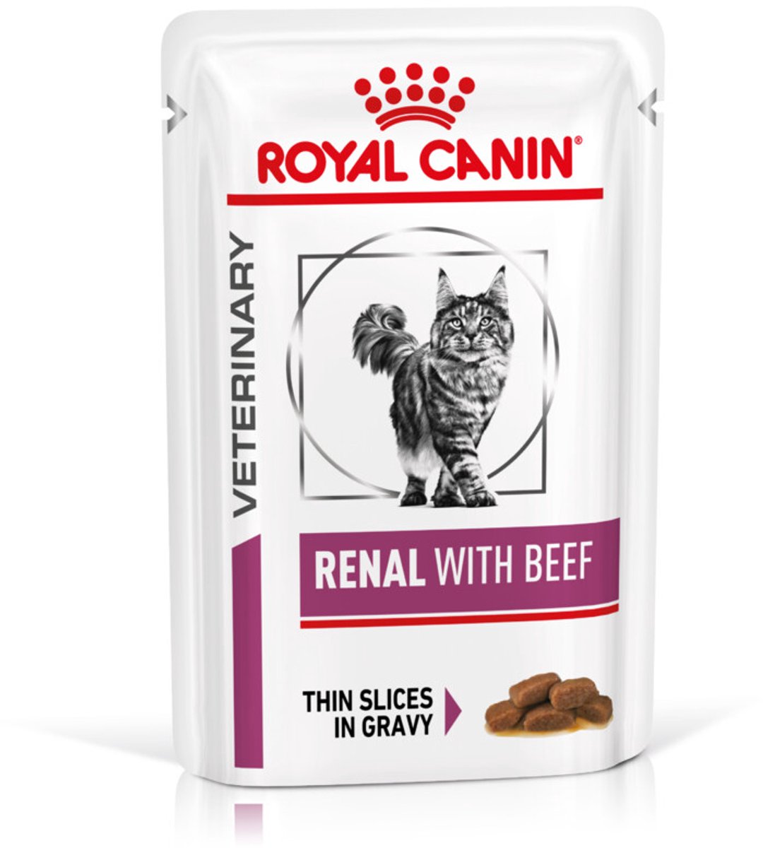 Royal Canin - Kattenvoer Nat Renal met Rund - 24 x 85 gr