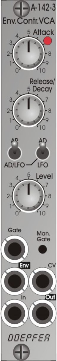 Doepfer A-142-3 Envelope/LFO Controlled VCA - VCA modular synthesizer