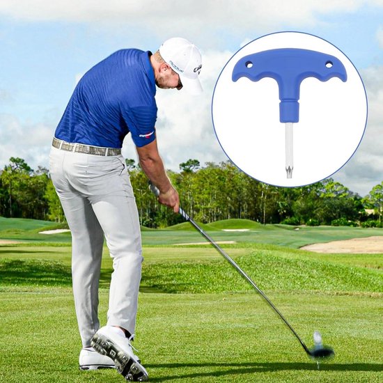 Verstelbaar golfdriver gereedschap met kunststof handvat en roestvrij stalen verwijderingsgereedschap voor golfclubs - T20 schachtadapter van Merkloos — afbeelding 4