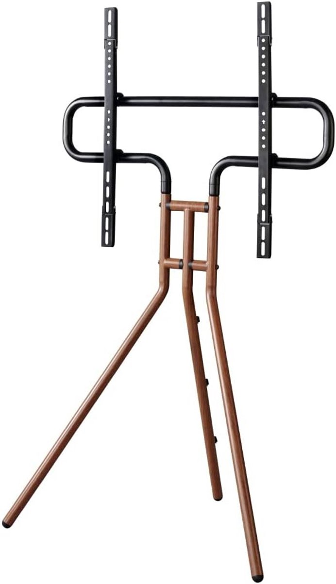 Vrijstaande TV Standaard Ezel Design Walnoot Look voor TV's 37 t/m 75 Inch