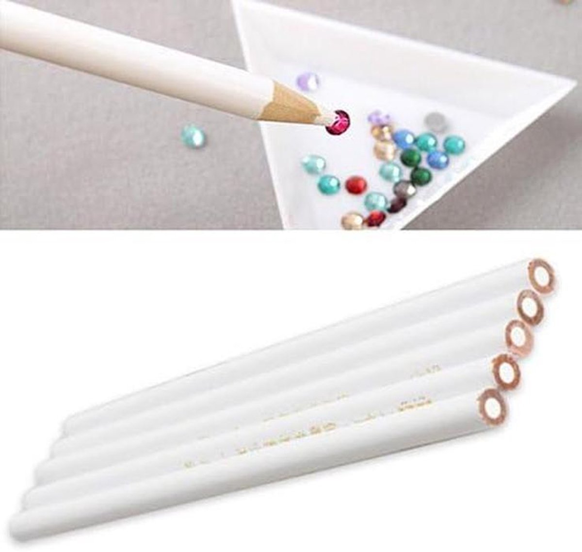 5 Stuks Nagel Stift Applicator voor Strass en Edelstenen