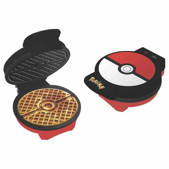 Uncanny Brand - Pokémon Pokébal Wafelijzer - Wafel Maker van Uncanny Brands — afbeelding 3