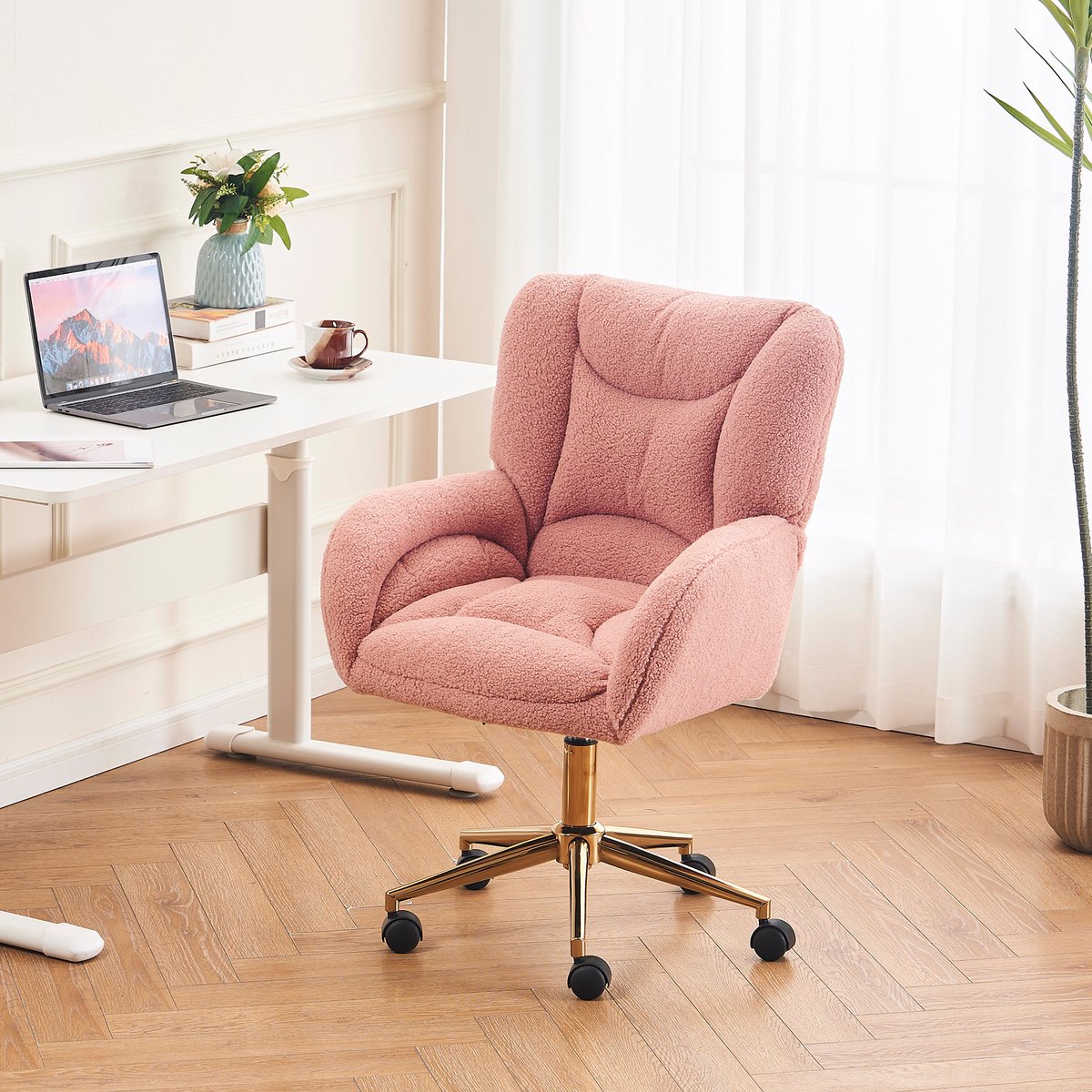 HAUSS SPOLE Bureaustoel Teddy Chic Hoogte Verstelbaar 360° - HAUSS - €135,99