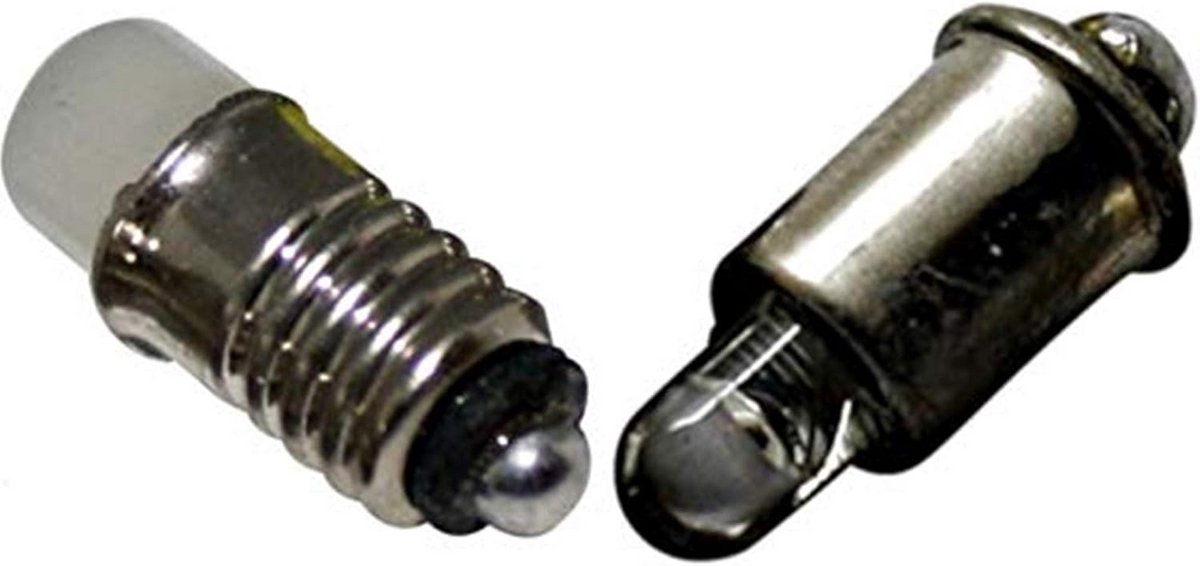 10 Stuks Warm Witte Minispotjes MS4/E5.5 - Werkt op 10-22V voor Modelspoor en Verlichting