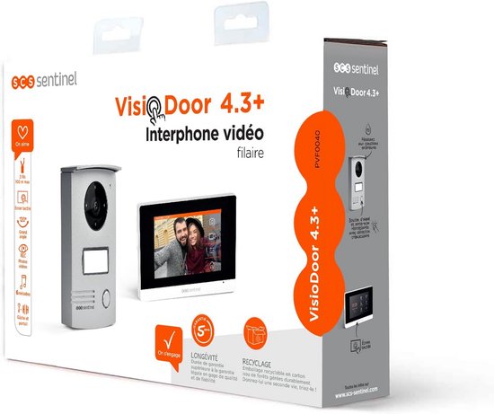Bedrade Video Deurintercom met 7 Inch Touchscreen en Nachtzicht van Merkloos — afbeelding 5