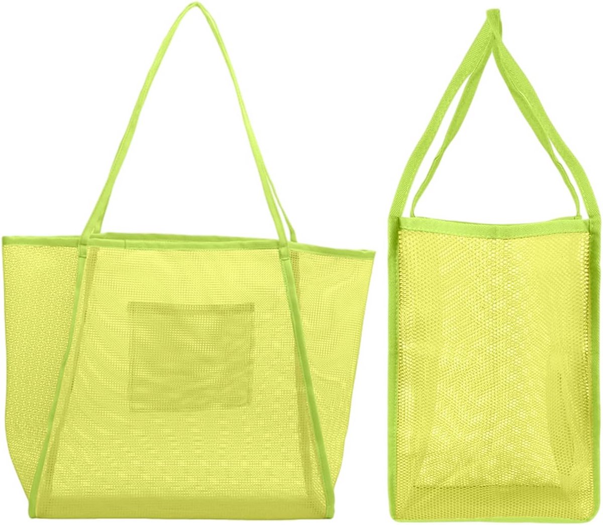 Extra Grote Strandtas Dames Netstof Opvouwbaar Lichtgewicht Zomer Waterdicht