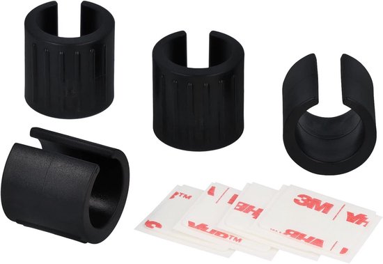 4x Kunststof Klemglijders voor Ronde Buis Stoelframes 24-25,9 mm met Pin — afbeelding 2