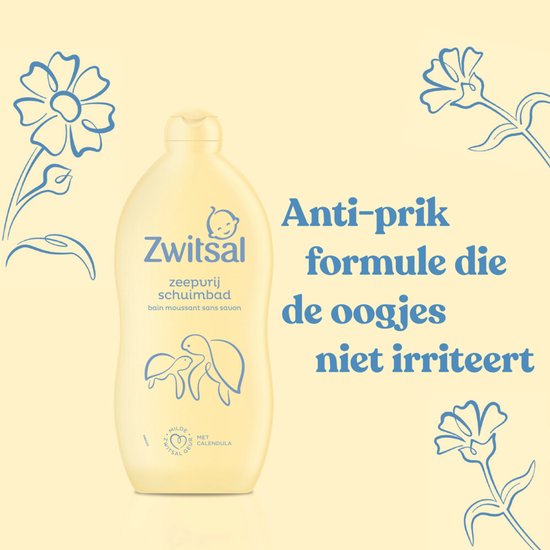 15 x Zwitsal - Schuimbad - Zeepvrij Baby - 700 ml - Babyhuid Reinigen - Zeepvrij Schuimbad - Calendula - Anti-prik - Gevoelige Huid — afbeelding 3