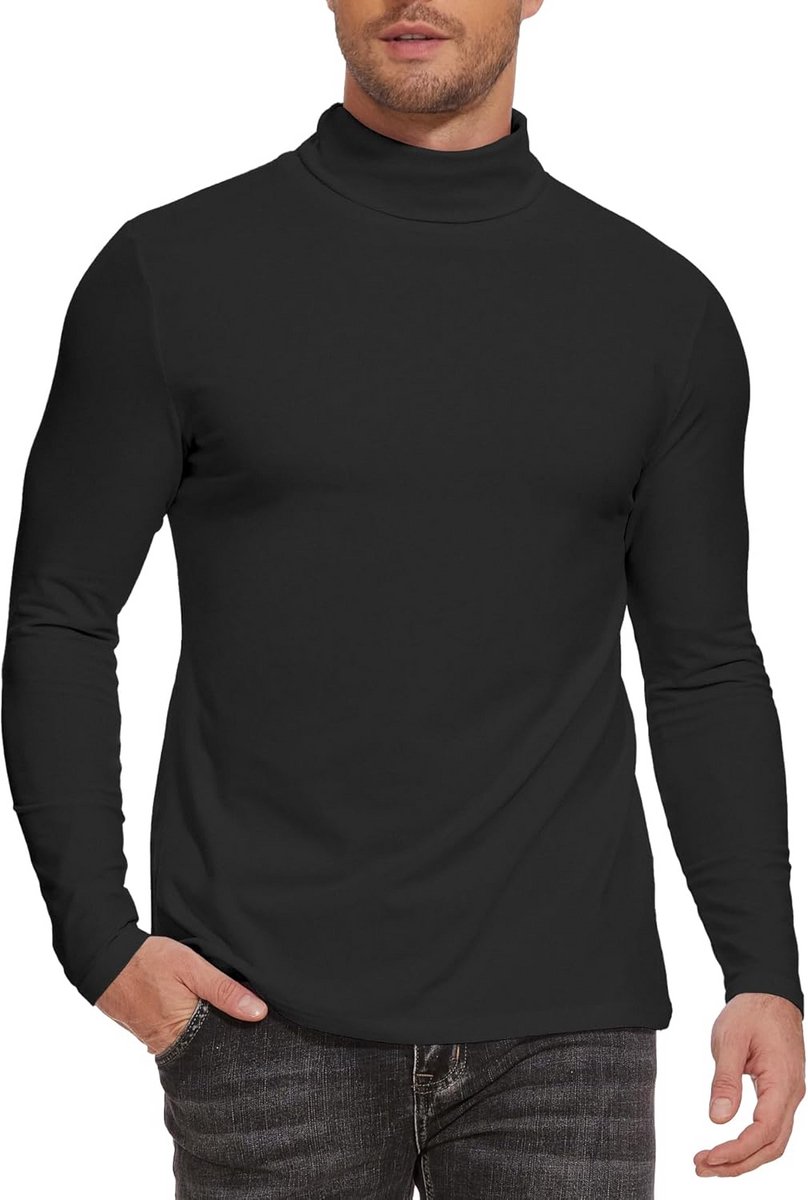 Heren Coltrui Slim Fit Lange Mouwen Fleece Thermisch Ondergoed