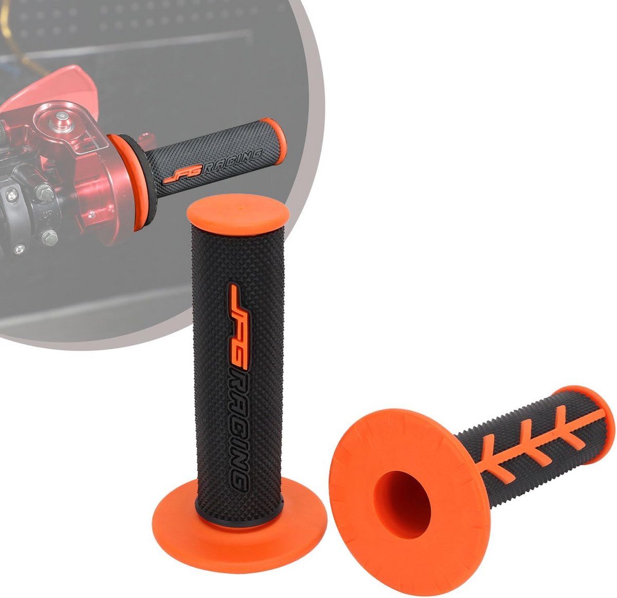 Universele Motor Handvatten Set - Antislip Rubber voor Dirt Bike & Crossmotor