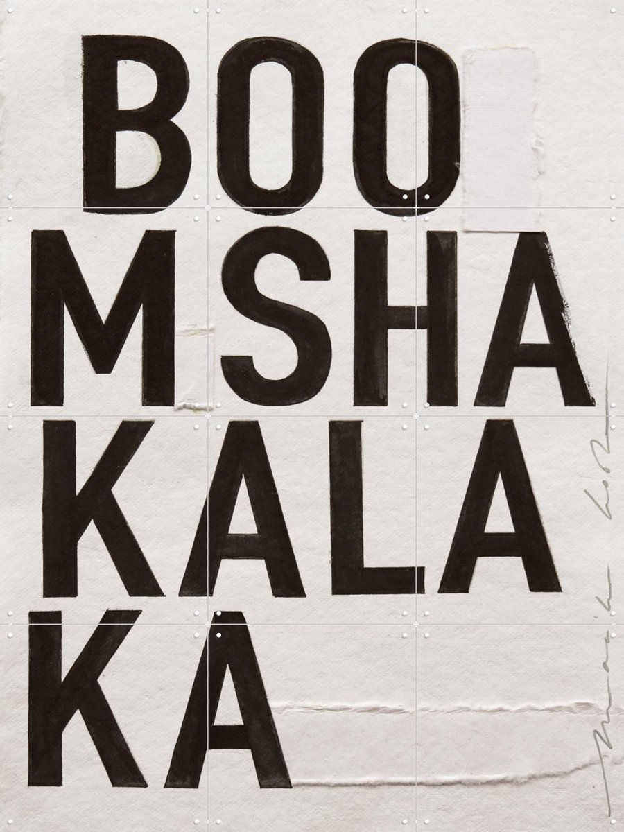 IXXI Boomshakalaka, Maaike Koster & My Deer Art Shop - 60 x 80 cm - Gratis ophangtool - Grote wanddecoratie en posters - Minimalisme, Grafisch