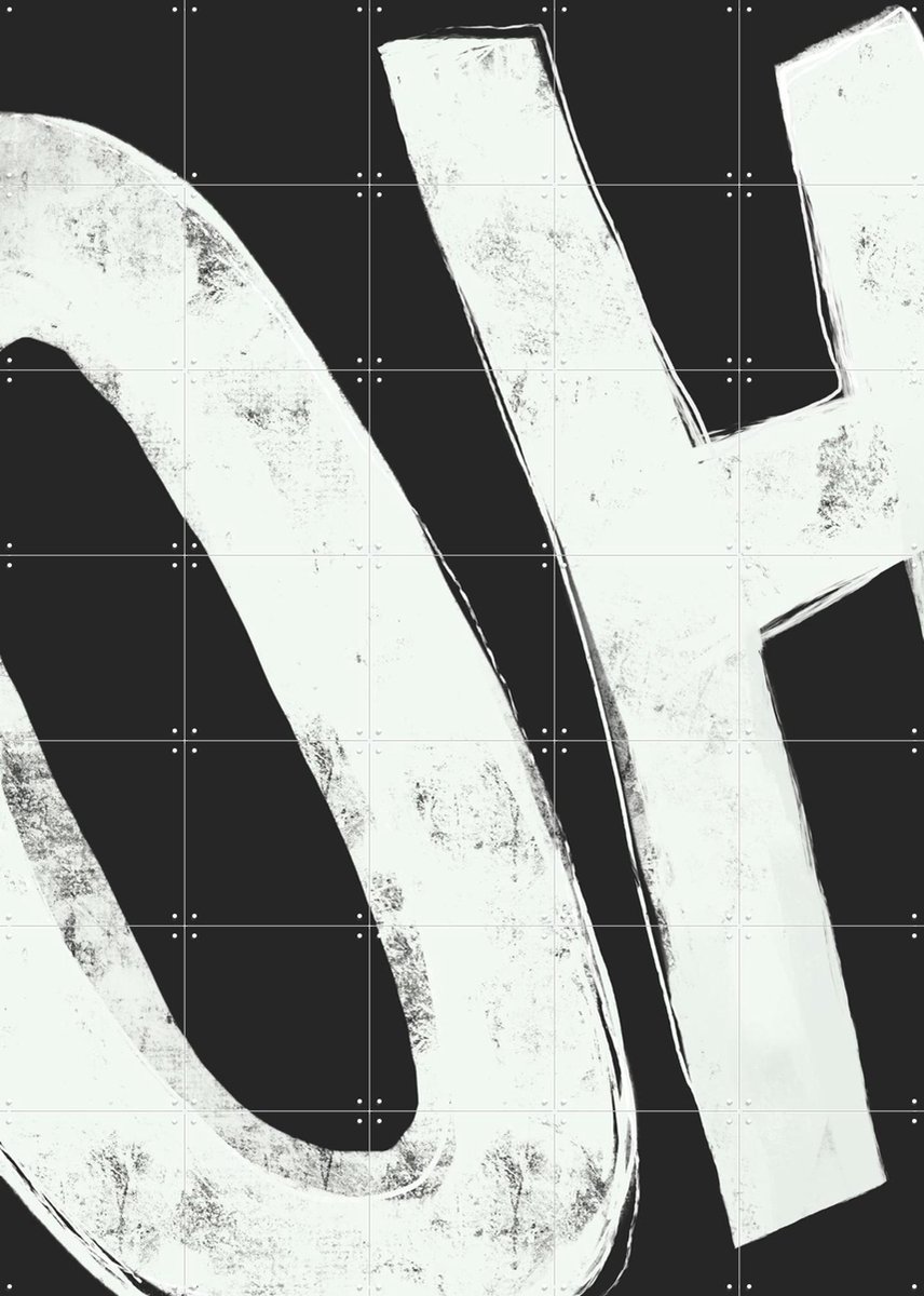 IXXI Sounds of Surprise – Oh, Sarah Bühler & Various - 100 x 140 cm - Gratis ophangtool - Grote wanddecoratie en posters - Typografie, Typografie
