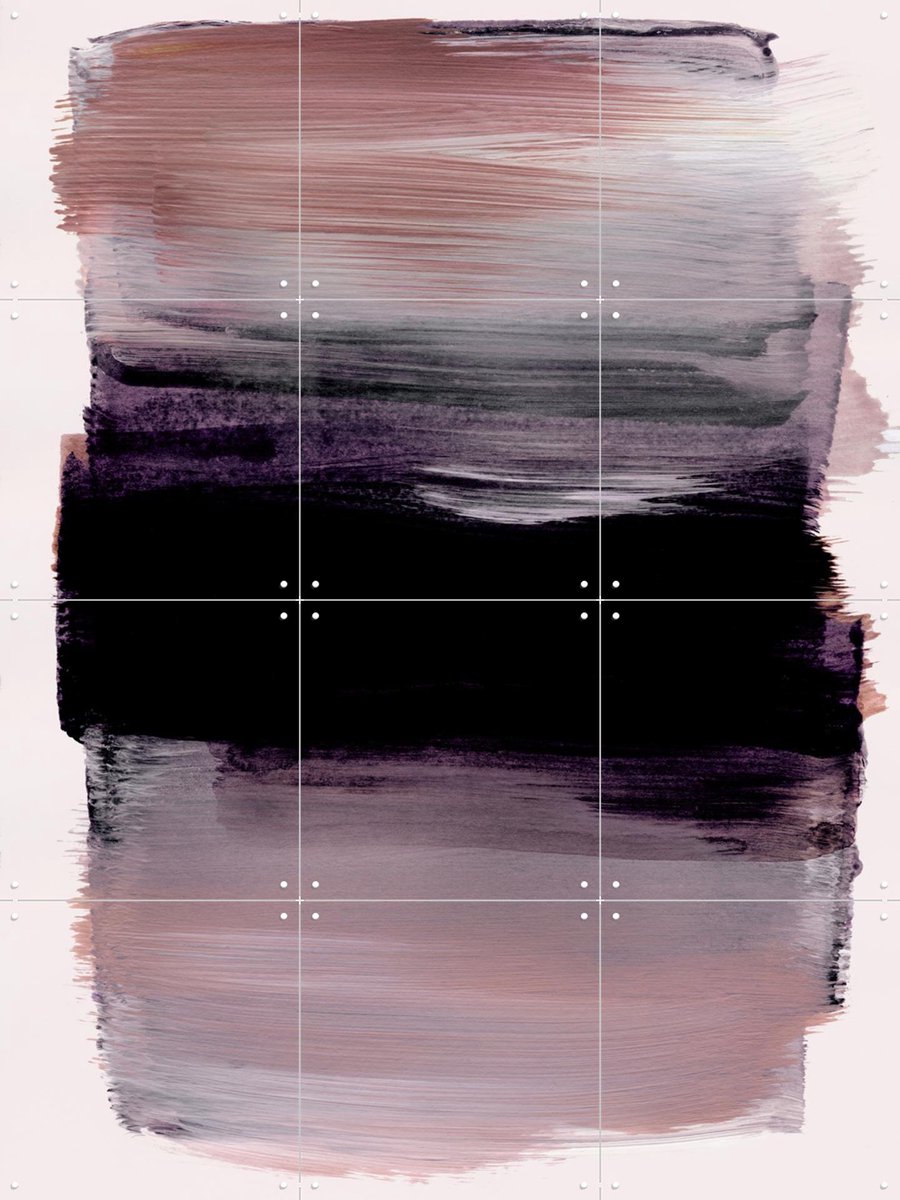 IXXI Abstract Brush Strokes 159X, Mareike Böhmer - 60 x 80 cm - Gratis ophangtool - Grote wanddecoratie en posters - Abstract, Minimalisme