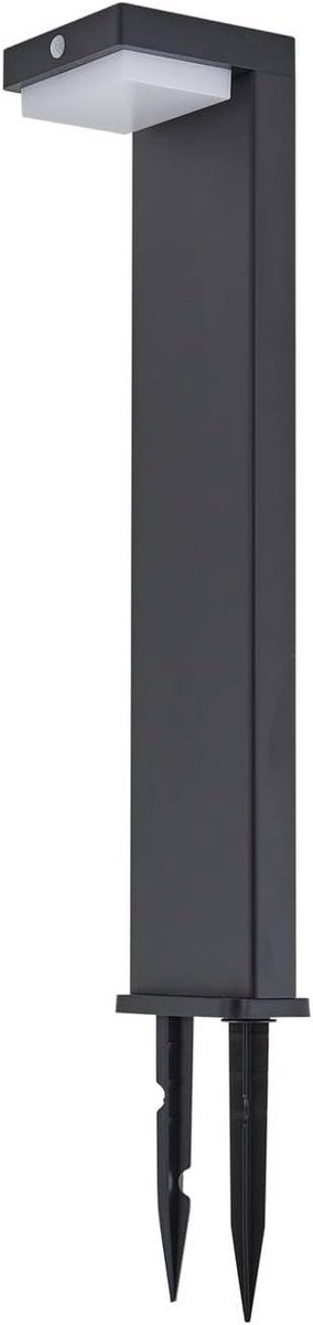 Dimbare LED Solar Buitenlamp met Bewegingssensor - Zwarte Tuinspot op Zonne-energie