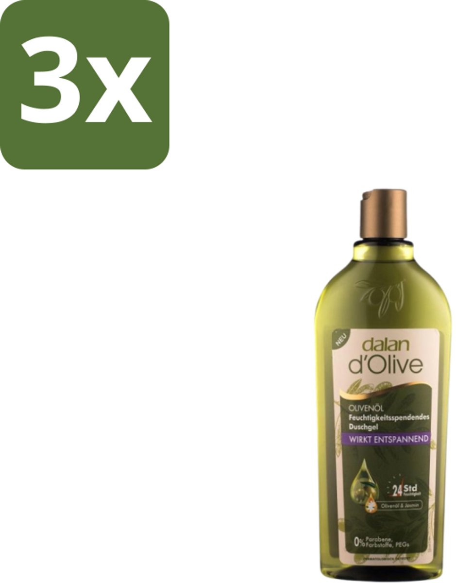 Dalan d’Olive – Douchegel – Relaxing – 400 ml - Bulkverpakking - 3 stuks