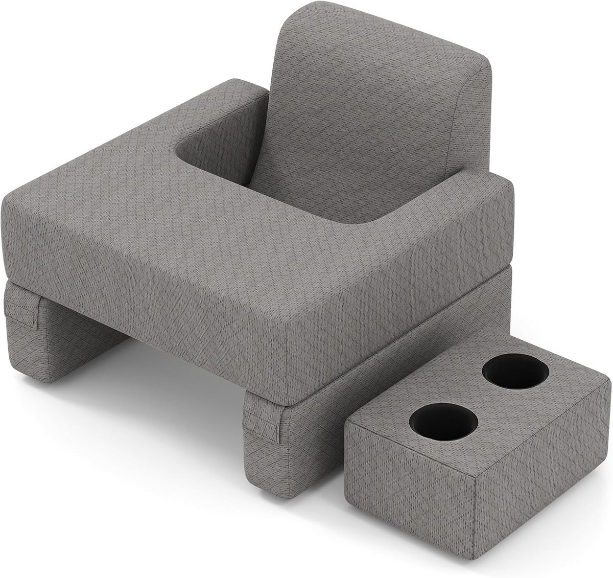 Ergonomisch Leeskussen voor Bed en Bank met Onderzetter en Opbergmogelijkheden