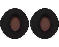 Koptelefoon Oorkussens Katoenen Vervanging voor On-ear Koptelefoon, Zwart, Comfortabel, Duurzaam