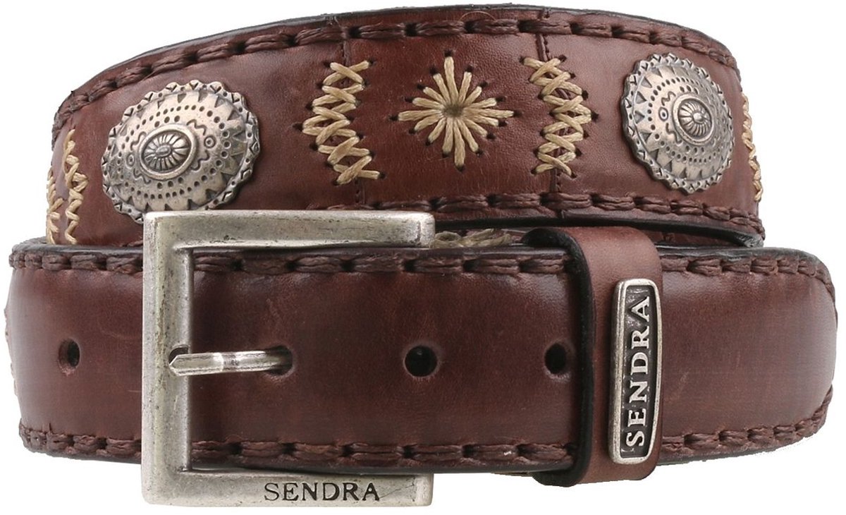 Sendra leren riem 8535 bruin