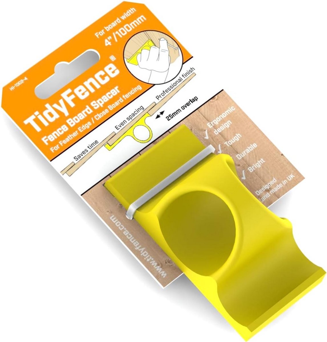 Standaard Hek Spacers voor Planken - Precisie bij Schuttingbouw met 100mm Breedte