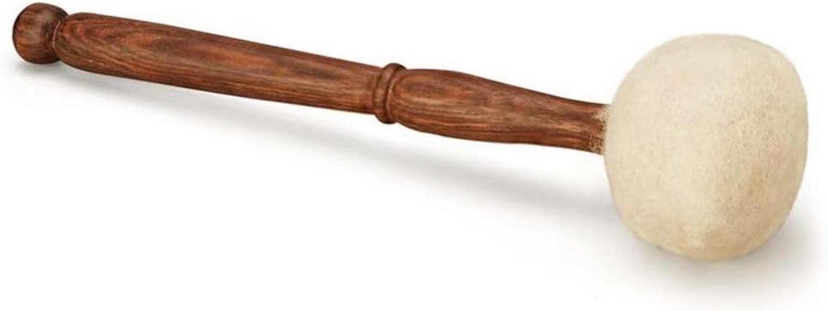Wortel van Z angle Bowl en Gong - Suède Houten Slagstok voor Meditatie en Klankhealing